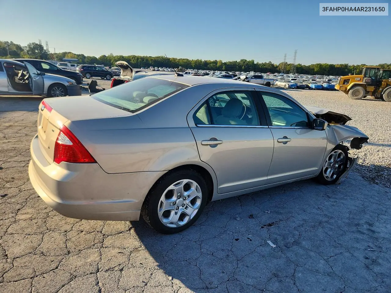2010 FORD FUSION VIN 3FAHP0HA4AR231650 — фото 3
