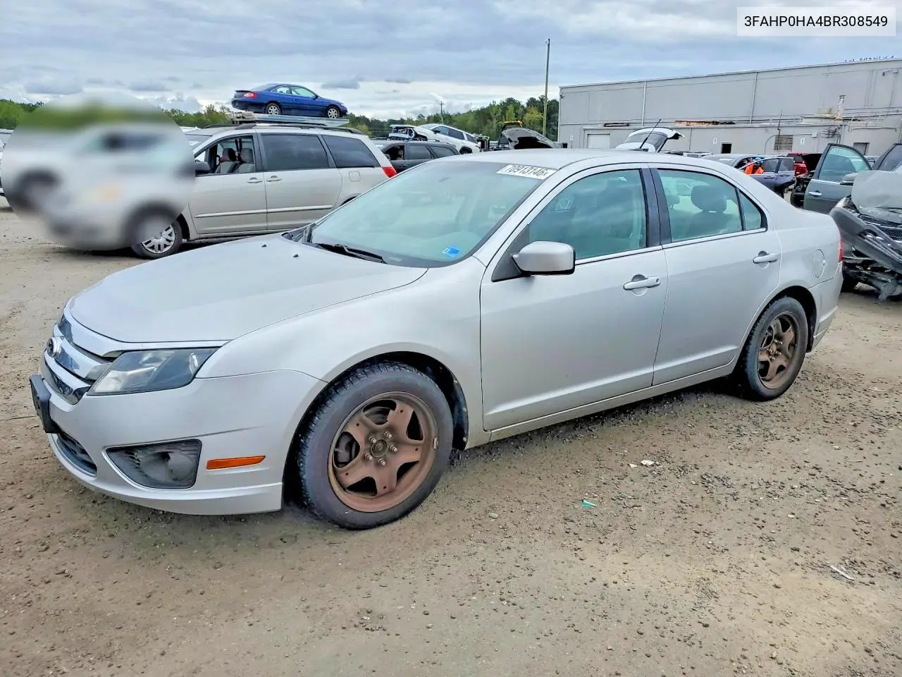 FORD FUSION 2011, VIN 3FAHP0HA4BR308549