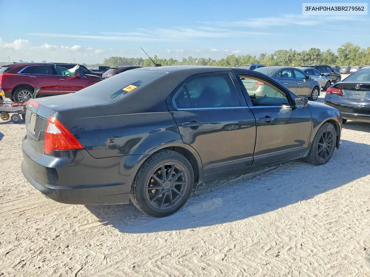 2011 FORD FUSION VIN 3FAHP0HA3BR279562 — фото 3