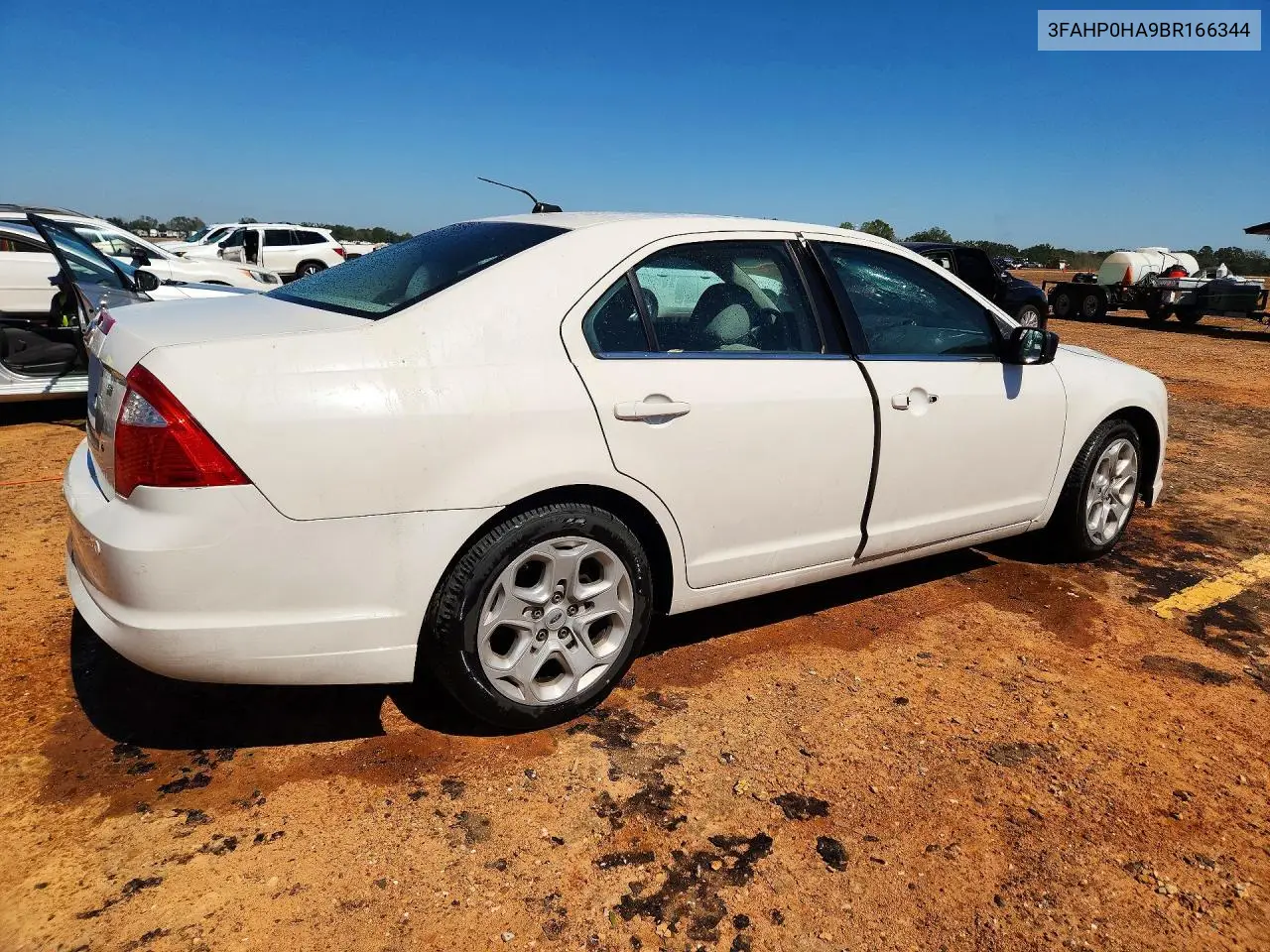 2011 FORD FUSION VIN 3FAHP0HA9BR166344 — фото 3