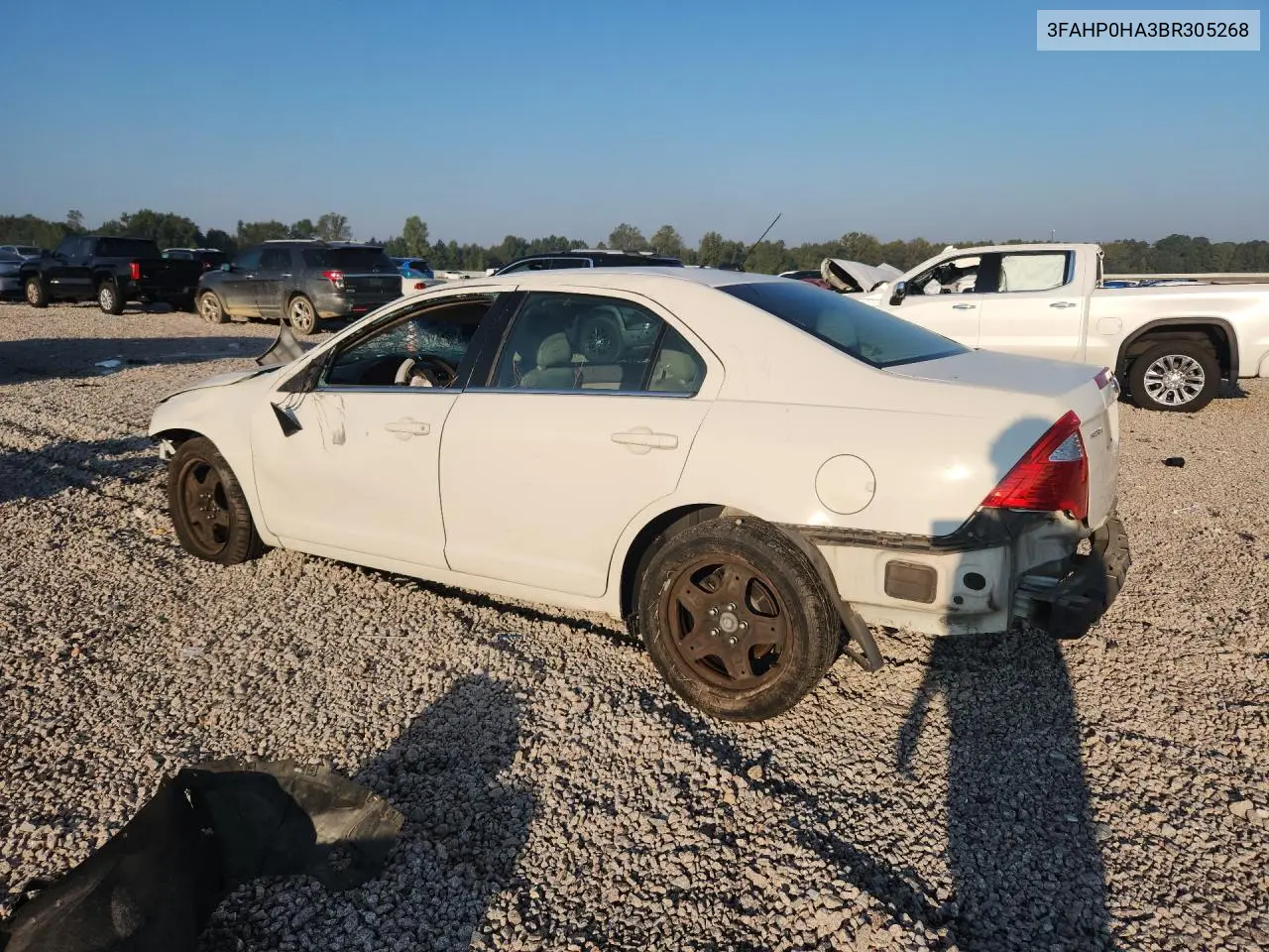 FORD FUSION 2011, VIN 3FAHP0HA3BR305268