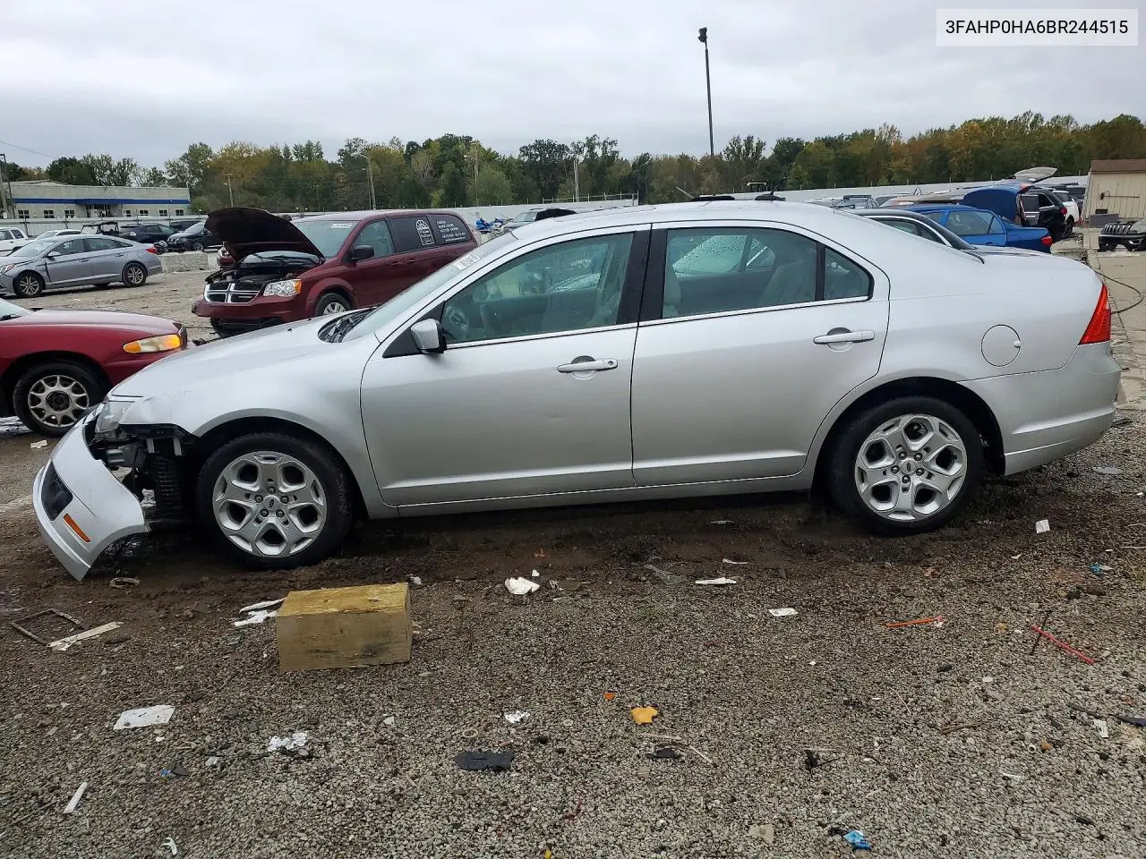FORD FUSION 2011, VIN 3FAHP0HA6BR244515