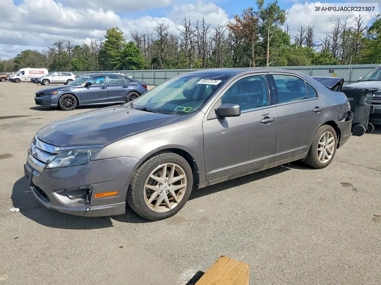 FORD FUSION 2012, VIN 3FAHP0JA0CR221307