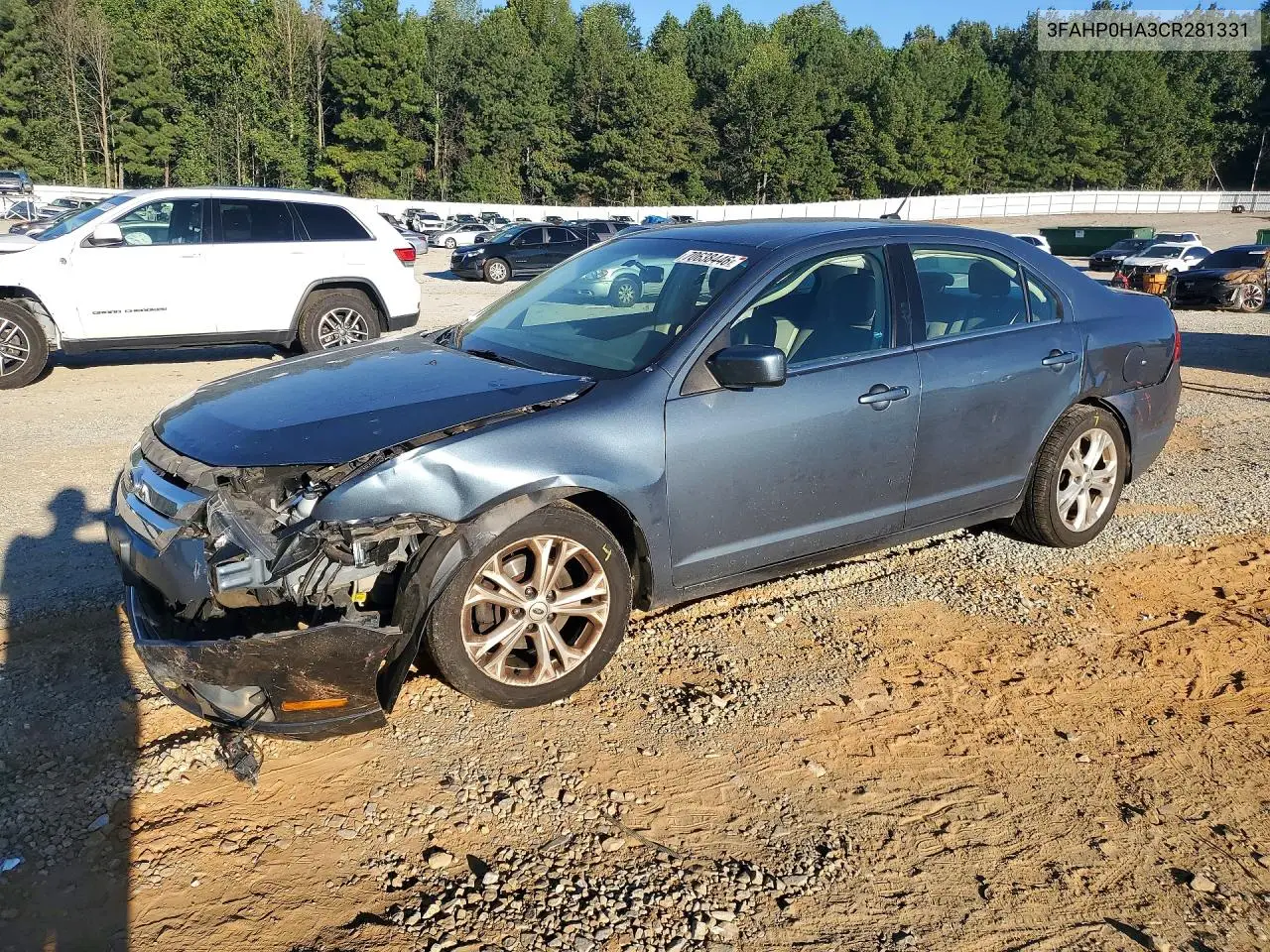 FORD FUSION 2012, VIN 3FAHP0HA3CR281331