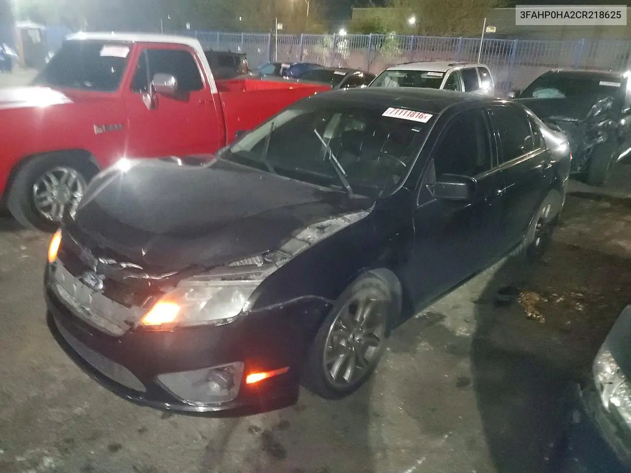 FORD FUSION 2012, VIN 3FAHP0HA2CR218625