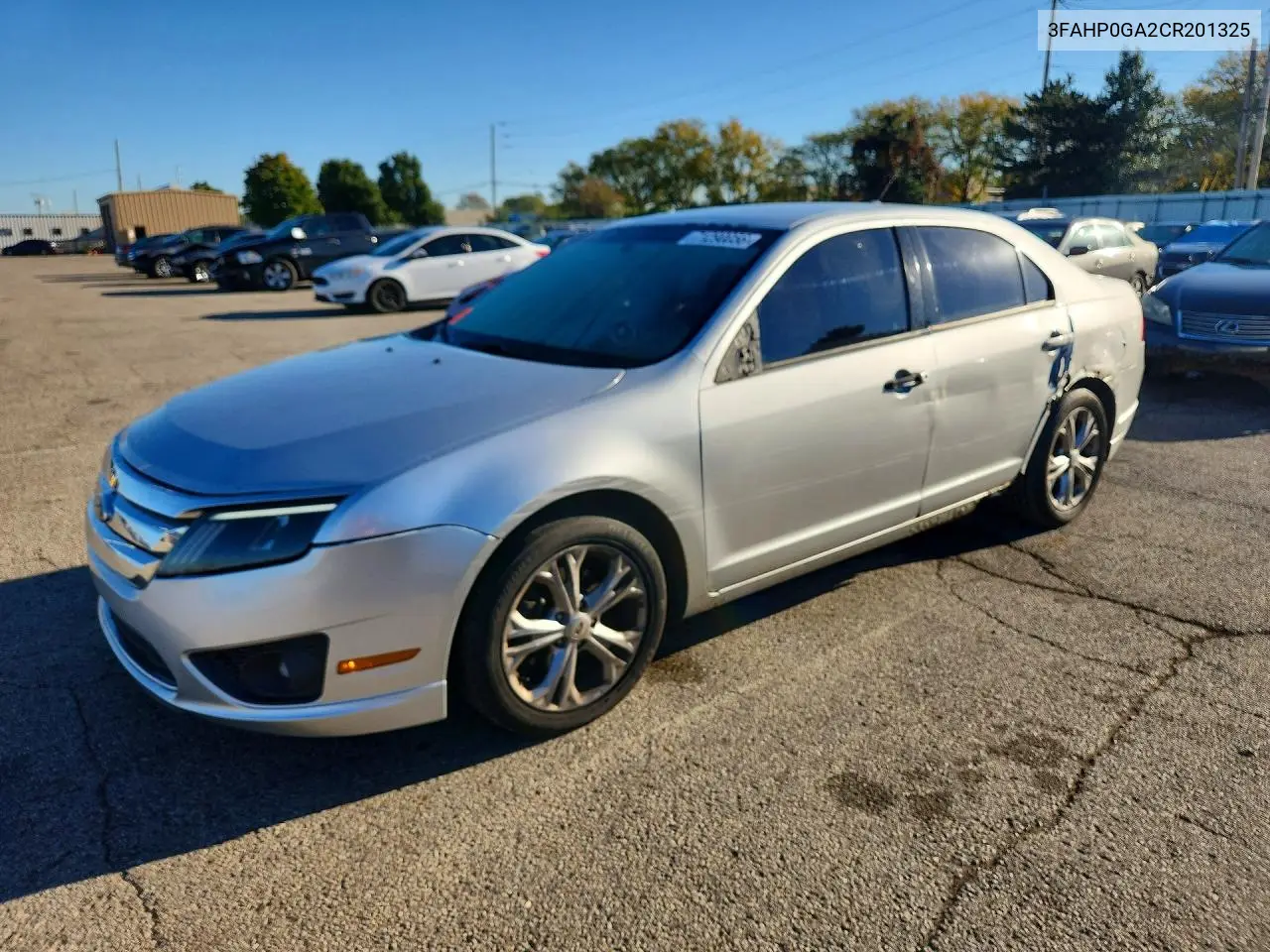 FORD FUSION 2012, VIN 3FAHP0GA2CR201325