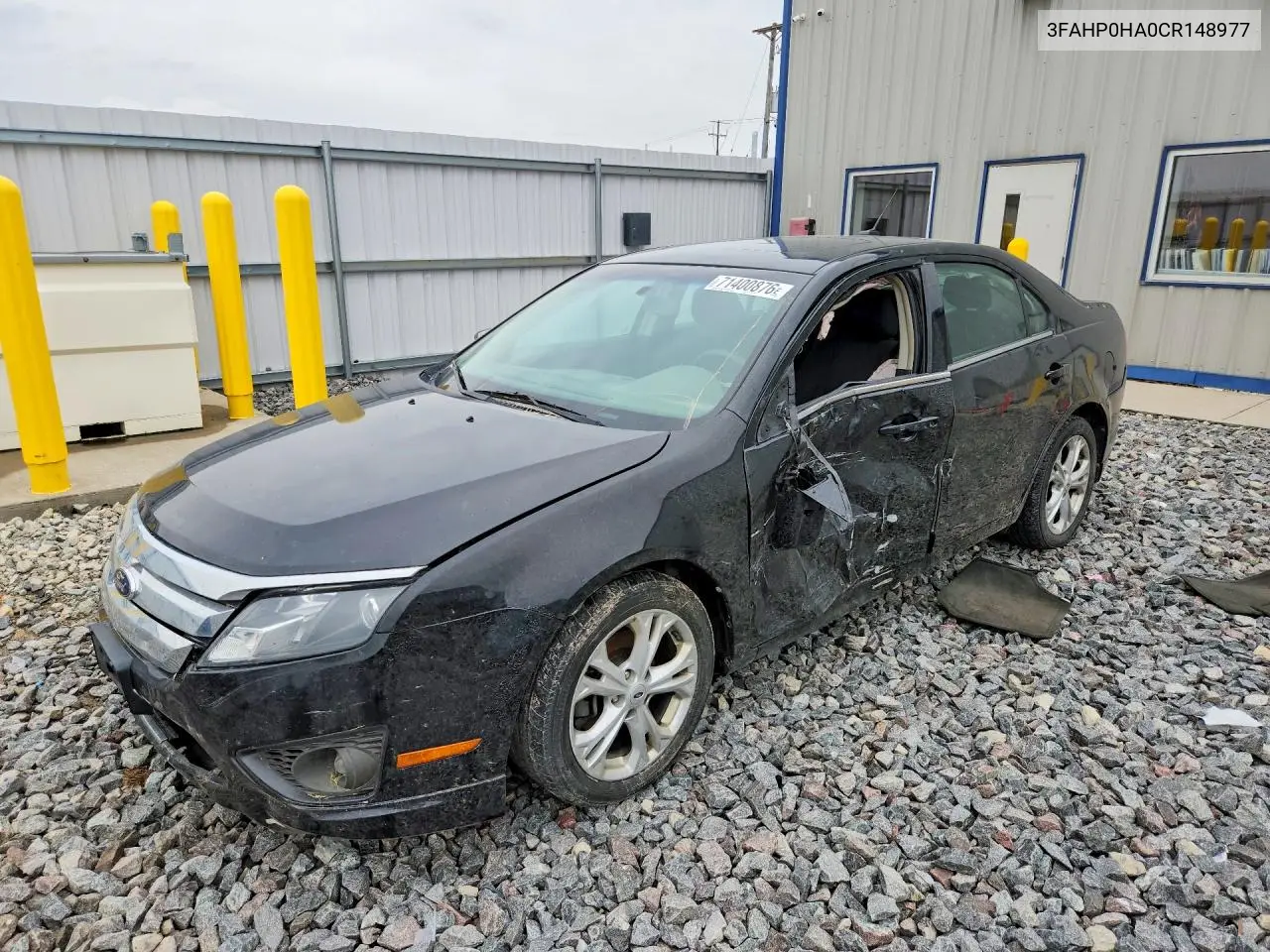 FORD FUSION 2012, VIN 3FAHP0HA0CR148977