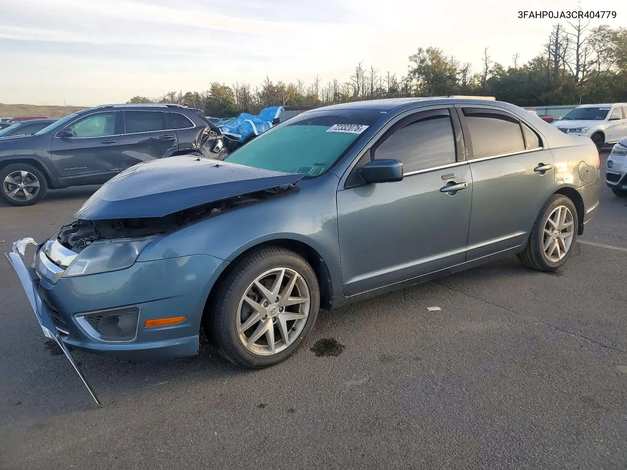 FORD FUSION 2012, VIN 3FAHP0JA3CR404779
