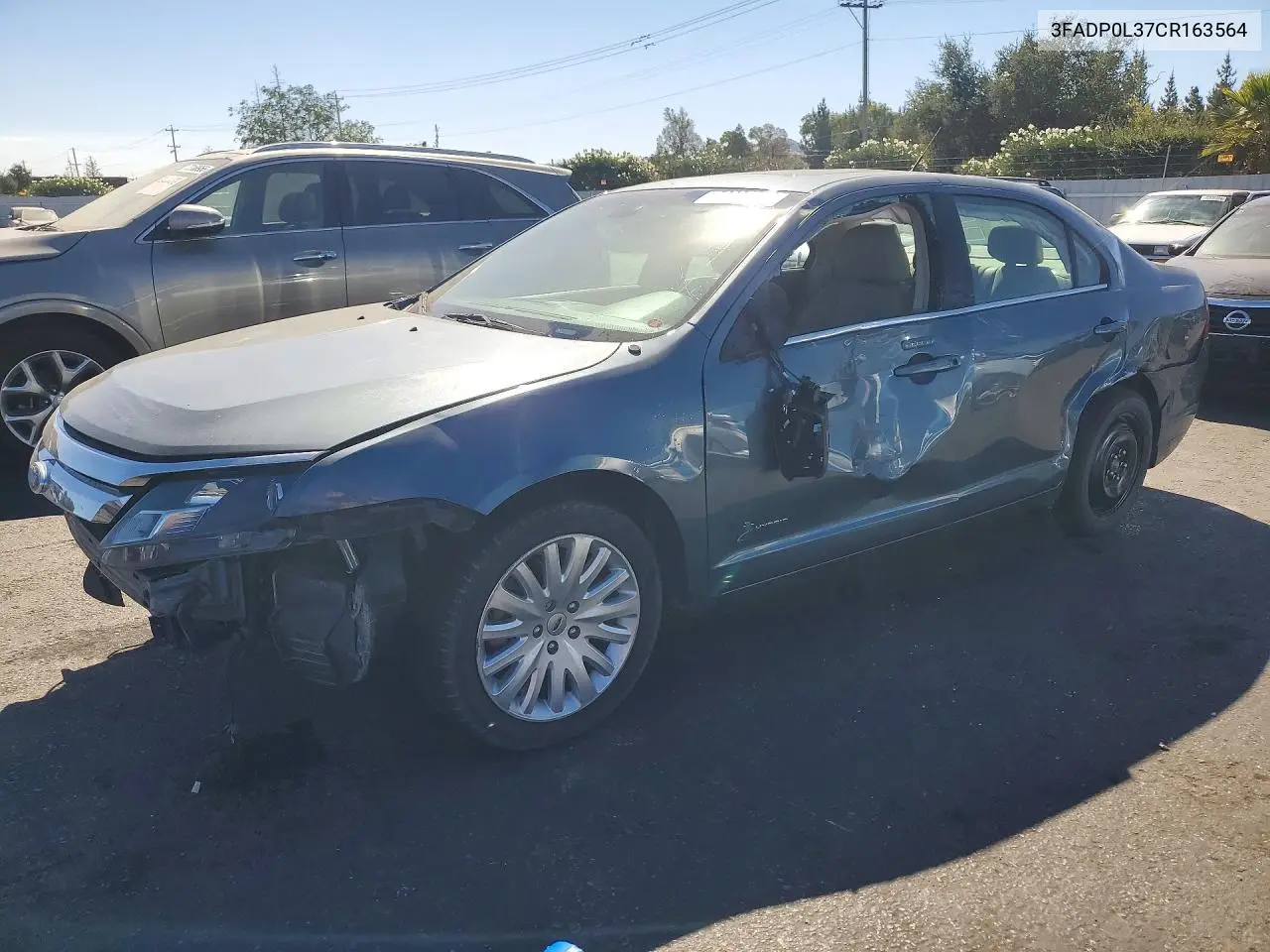 FORD FUSION 2012, VIN 3FADP0L37CR163564