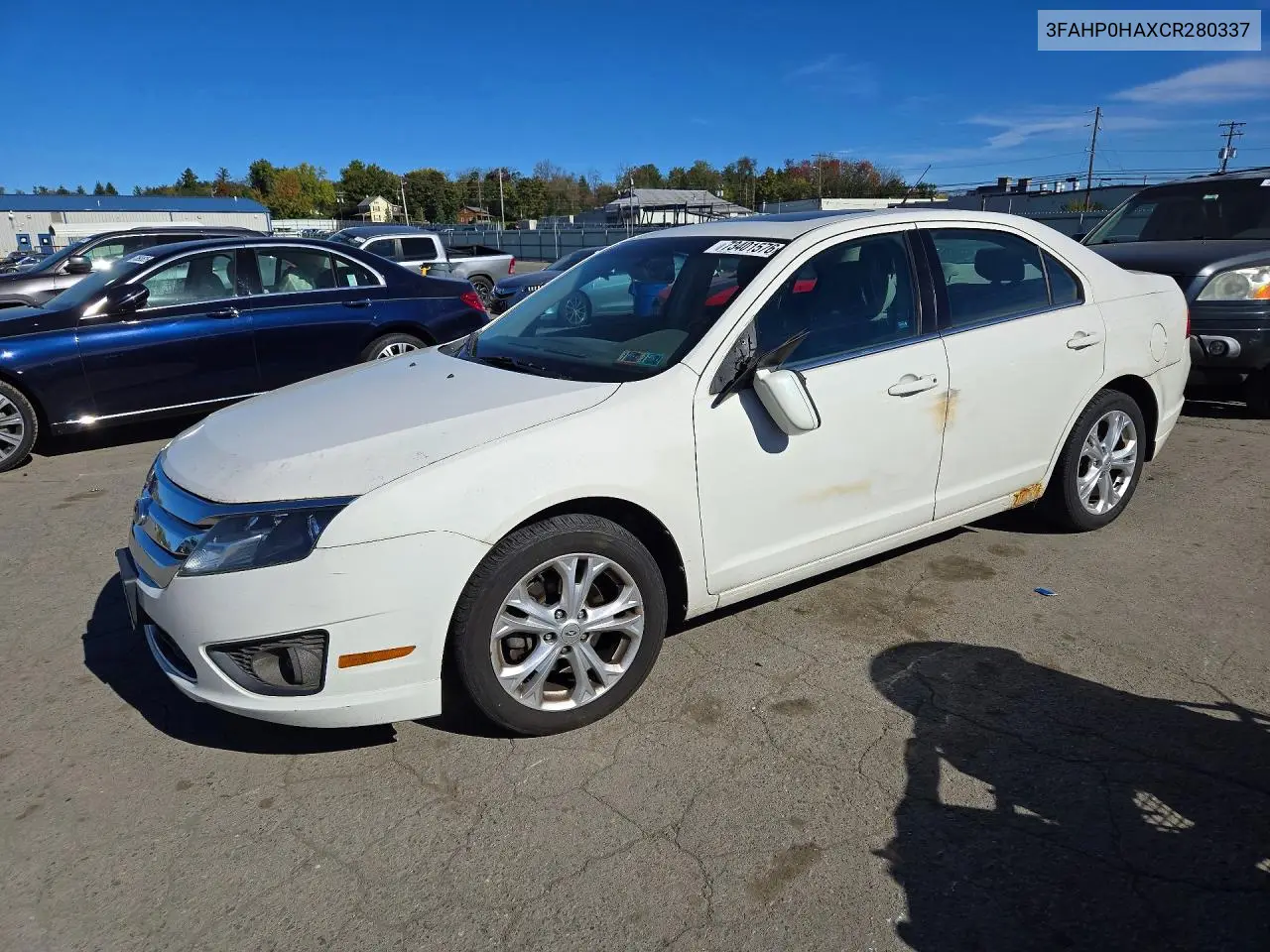 FORD FUSION 2012, VIN 3FAHP0HAXCR280337
