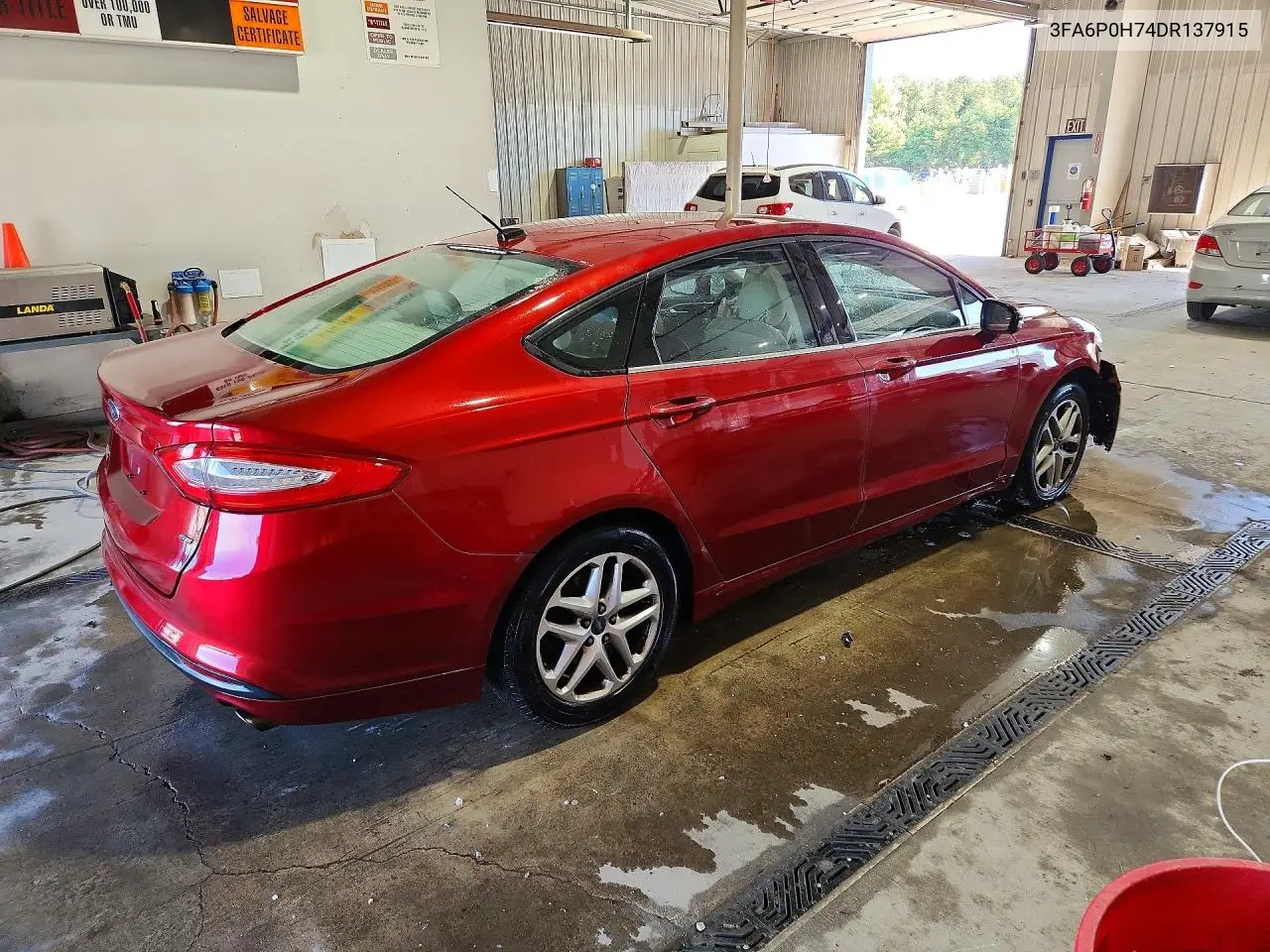 2013 FORD FUSION VIN 3FA6P0H74DR137915 — фото 3