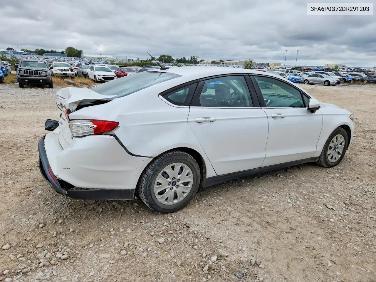 2013 FORD FUSION VIN 3FA6P0G72DR291203 — фото 3