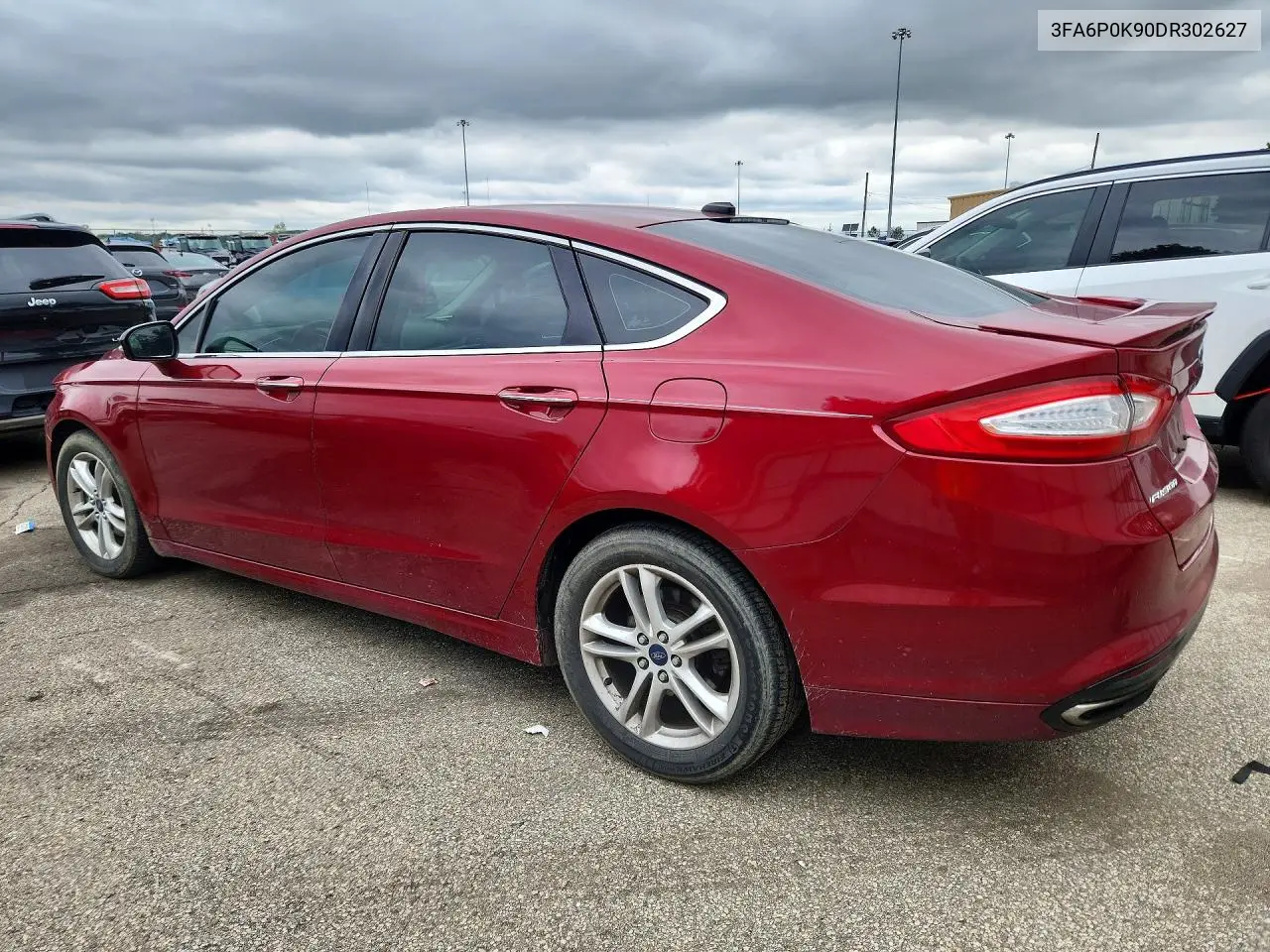 2013 FORD FUSION VIN 3FA6P0K90DR302627 — фото 2
