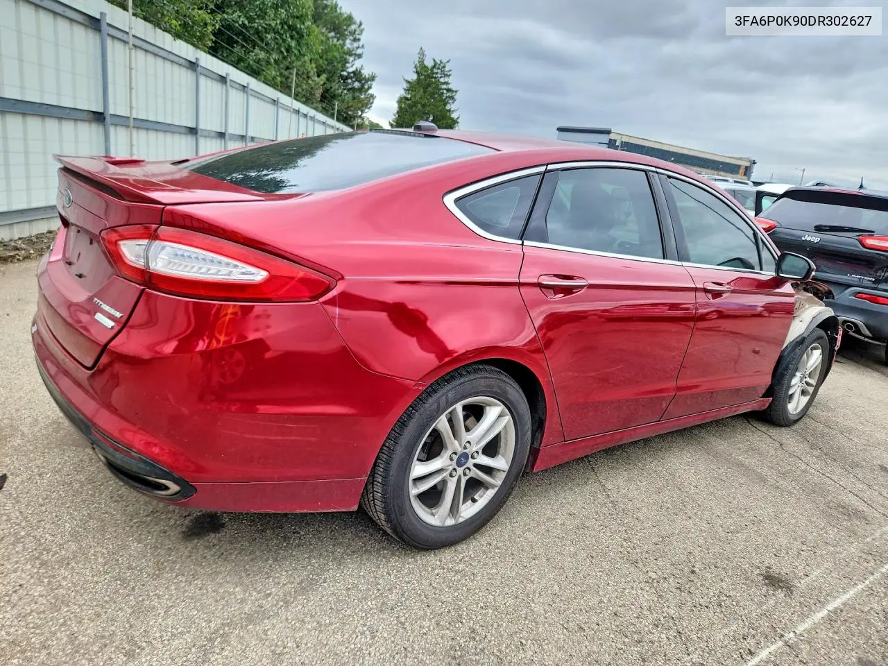 2013 FORD FUSION VIN 3FA6P0K90DR302627 — фото 3