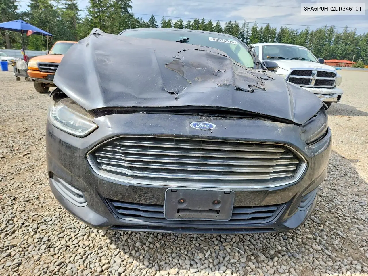 2013 FORD FUSION VIN 3FA6P0HR2DR345101 — фото 5