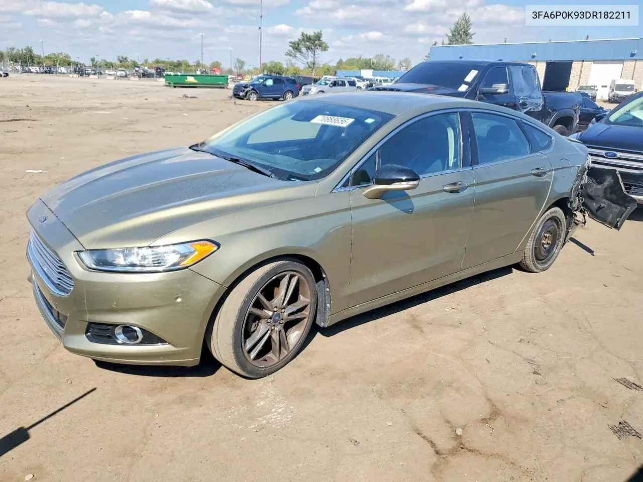 FORD FUSION 2013, VIN 3FA6P0K93DR182211