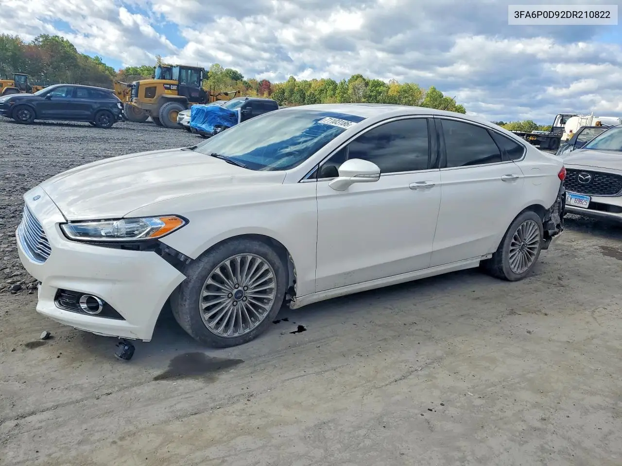FORD FUSION 2013, VIN 3FA6P0D92DR210822