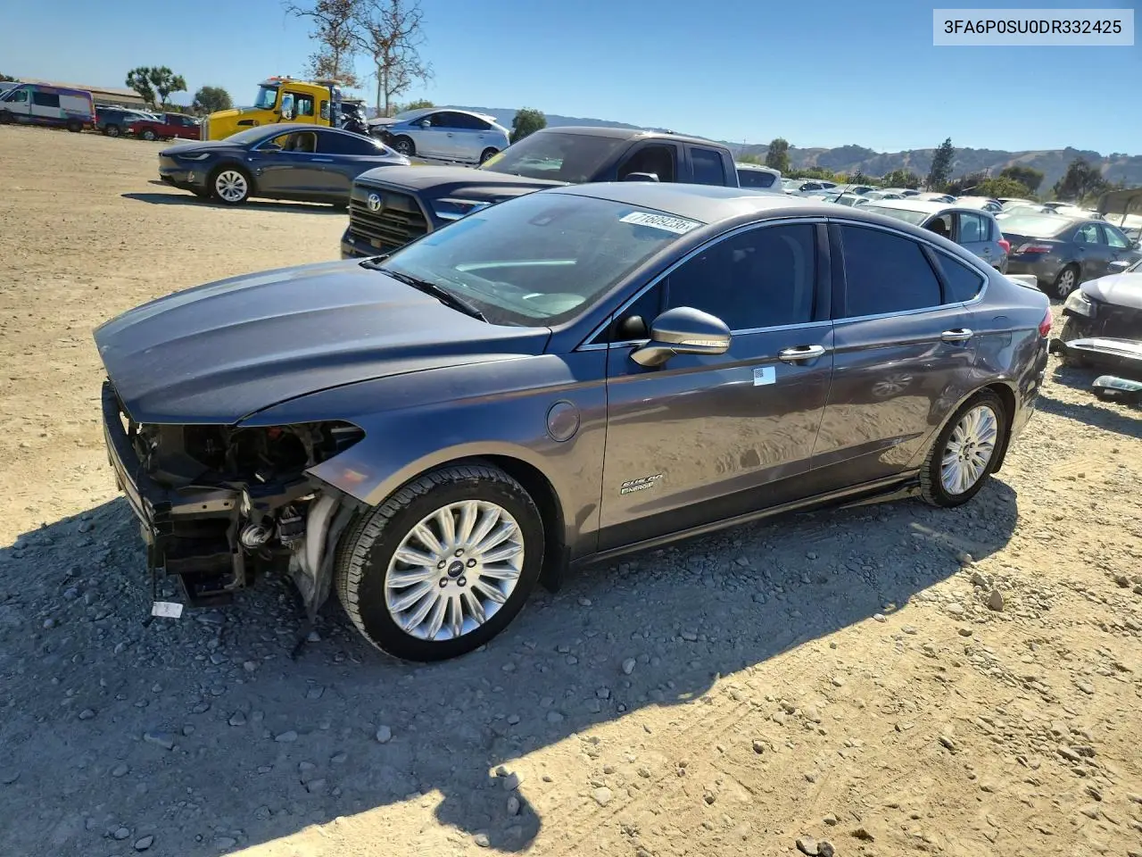 FORD FUSION 2013, VIN 3FA6P0SU0DR332425