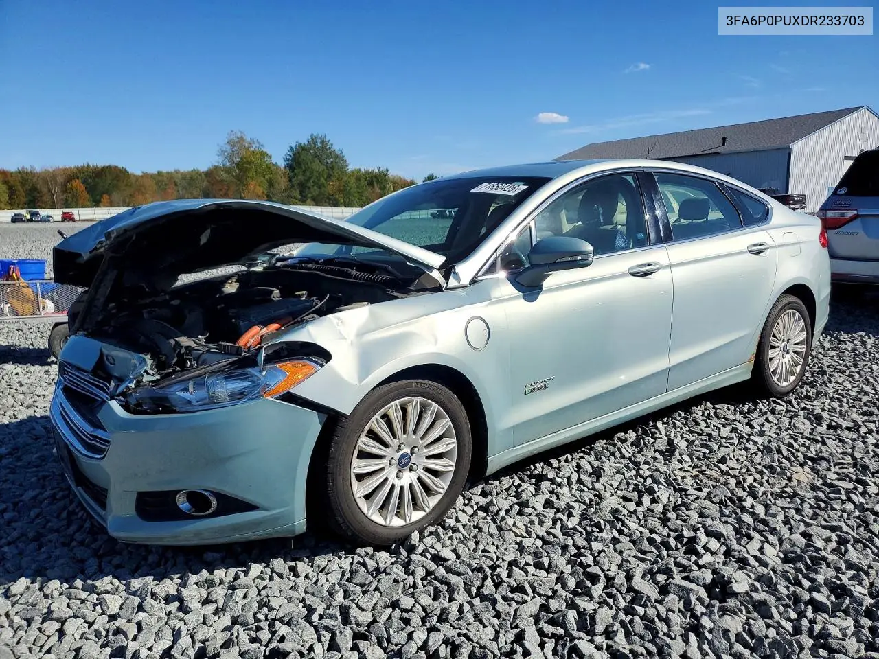 FORD FUSION 2013, VIN 3FA6P0PUXDR233703