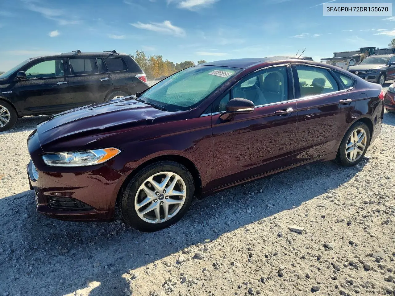 FORD FUSION 2013, VIN 3FA6P0H72DR155670