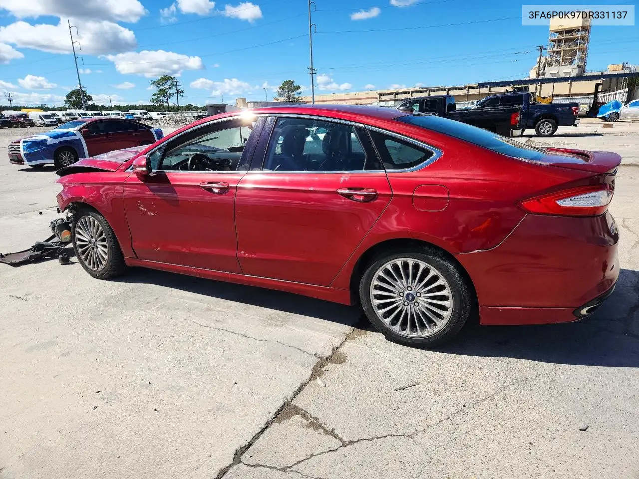 2013 FORD FUSION VIN 3FA6P0K97DR331137 — фото 2