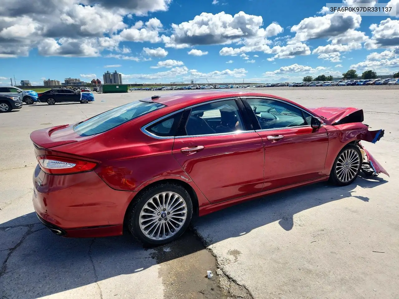 2013 FORD FUSION VIN 3FA6P0K97DR331137 — фото 3