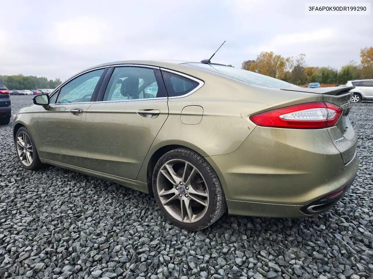 2013 FORD FUSION VIN 3FA6P0K90DR199290 — фото 2