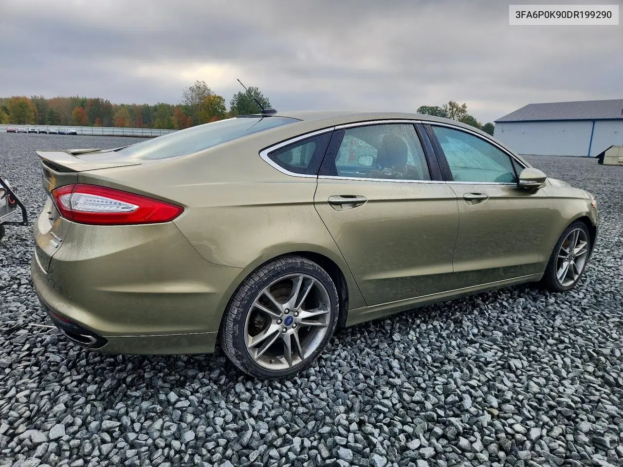 2013 FORD FUSION VIN 3FA6P0K90DR199290 — фото 3