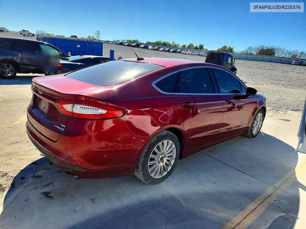 2013 FORD FUSION VIN 3FA6P0LU3DR225576 — фото 3