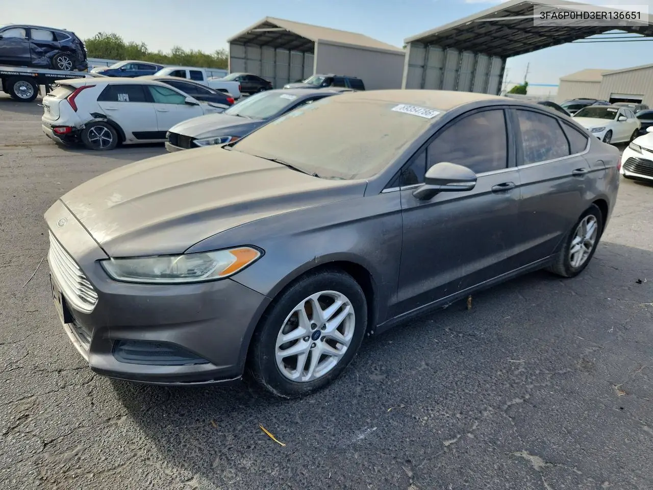FORD FUSION 2014, VIN 3FA6P0HD3ER136651