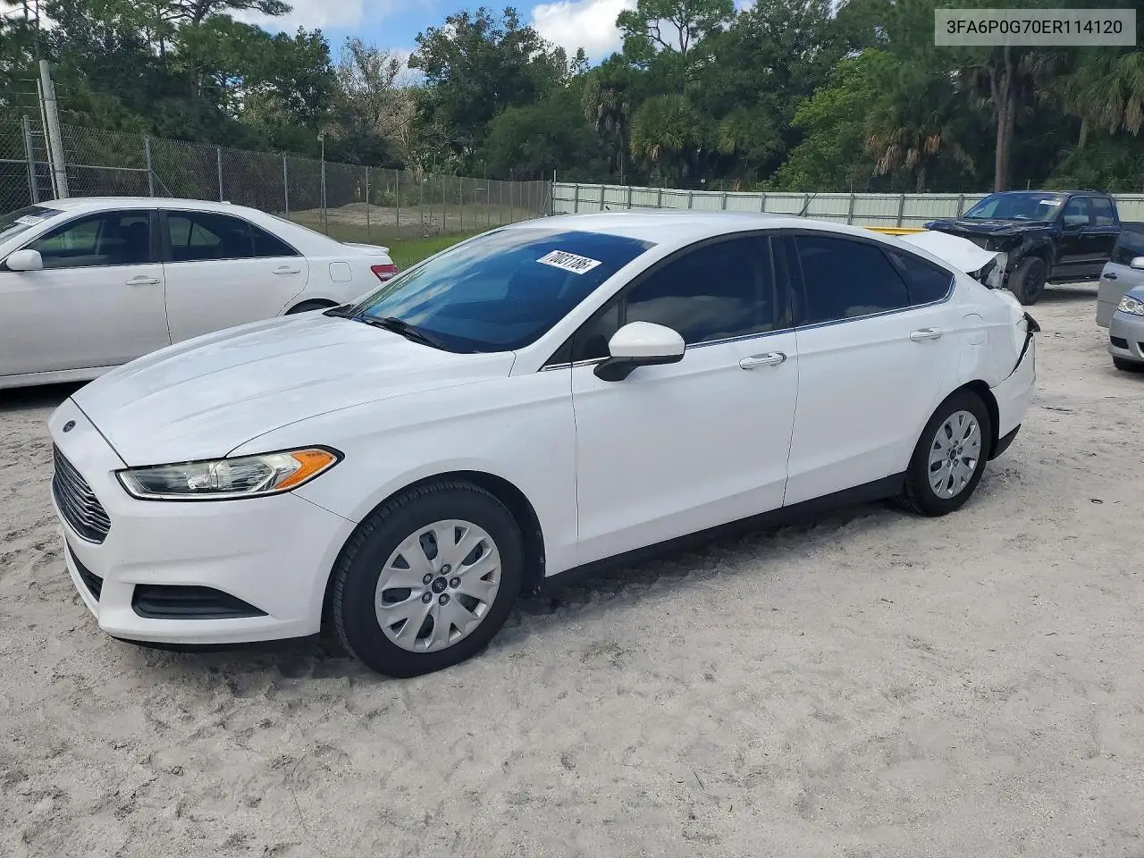 FORD FUSION 2014, VIN 3FA6P0G70ER114120