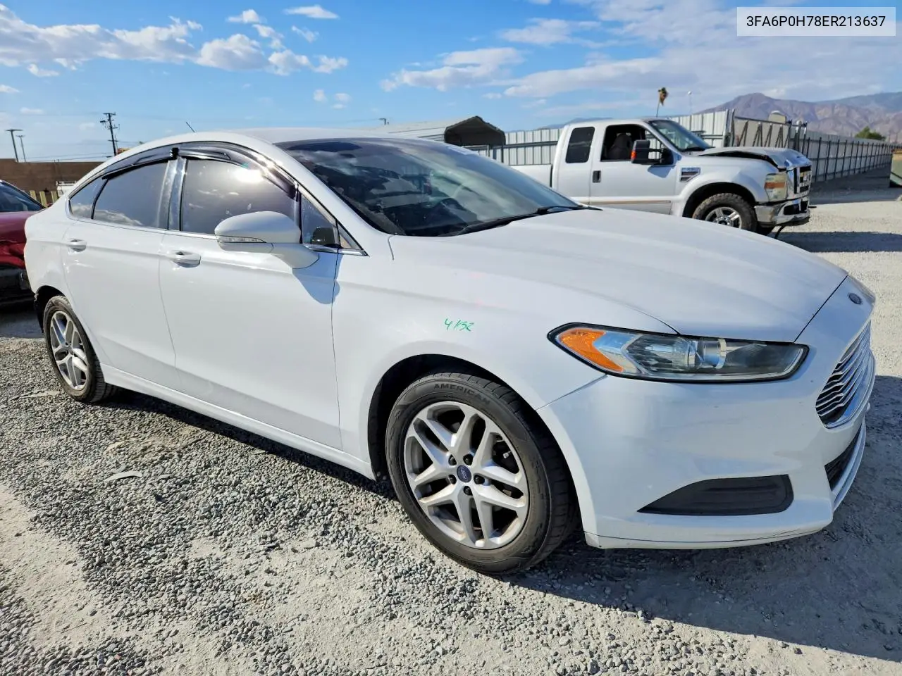 2014 FORD FUSION VIN 3FA6P0H78ER213637 — фото 4
