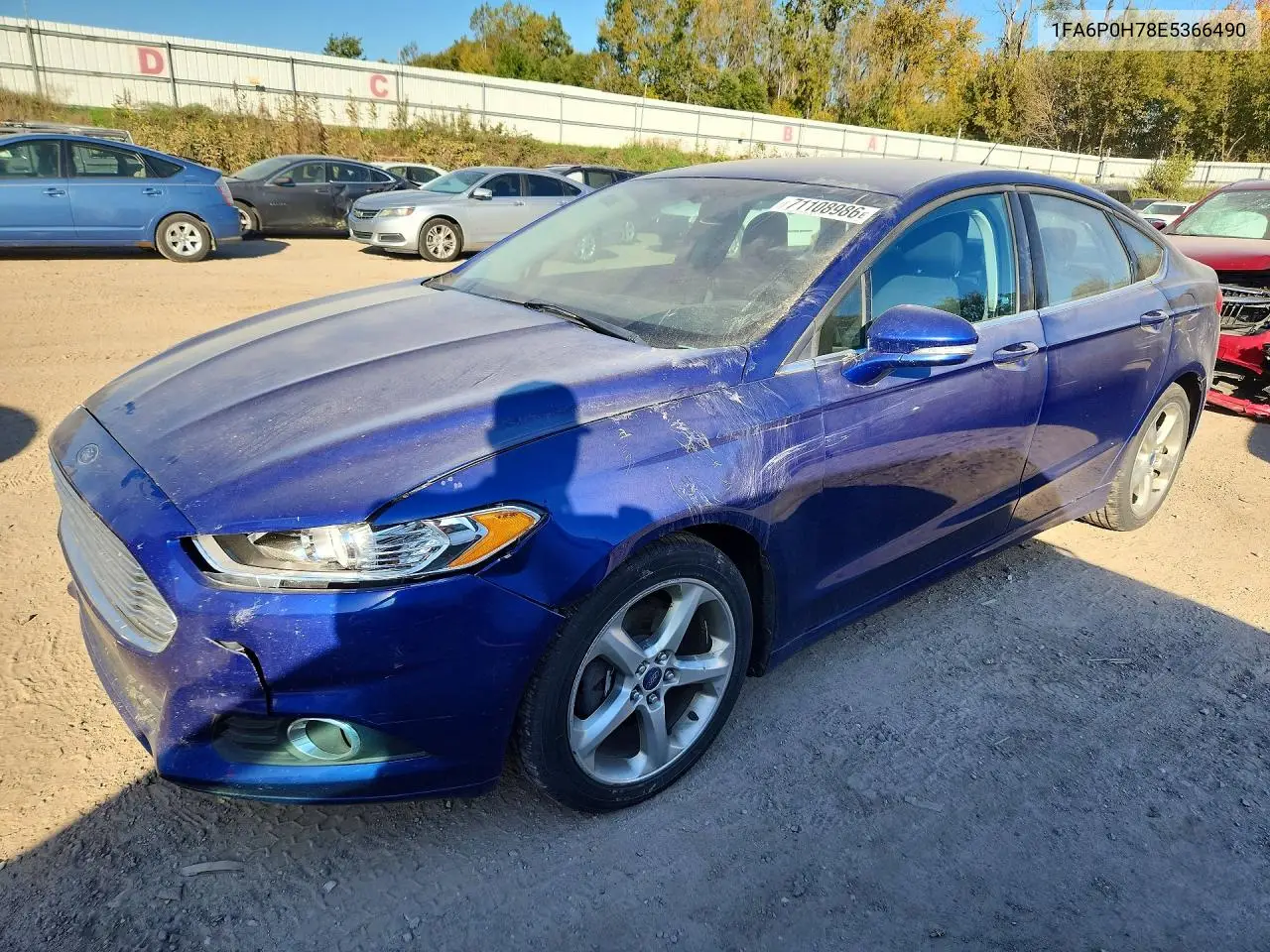 FORD FUSION 2014, VIN 1FA6P0H78E5366490