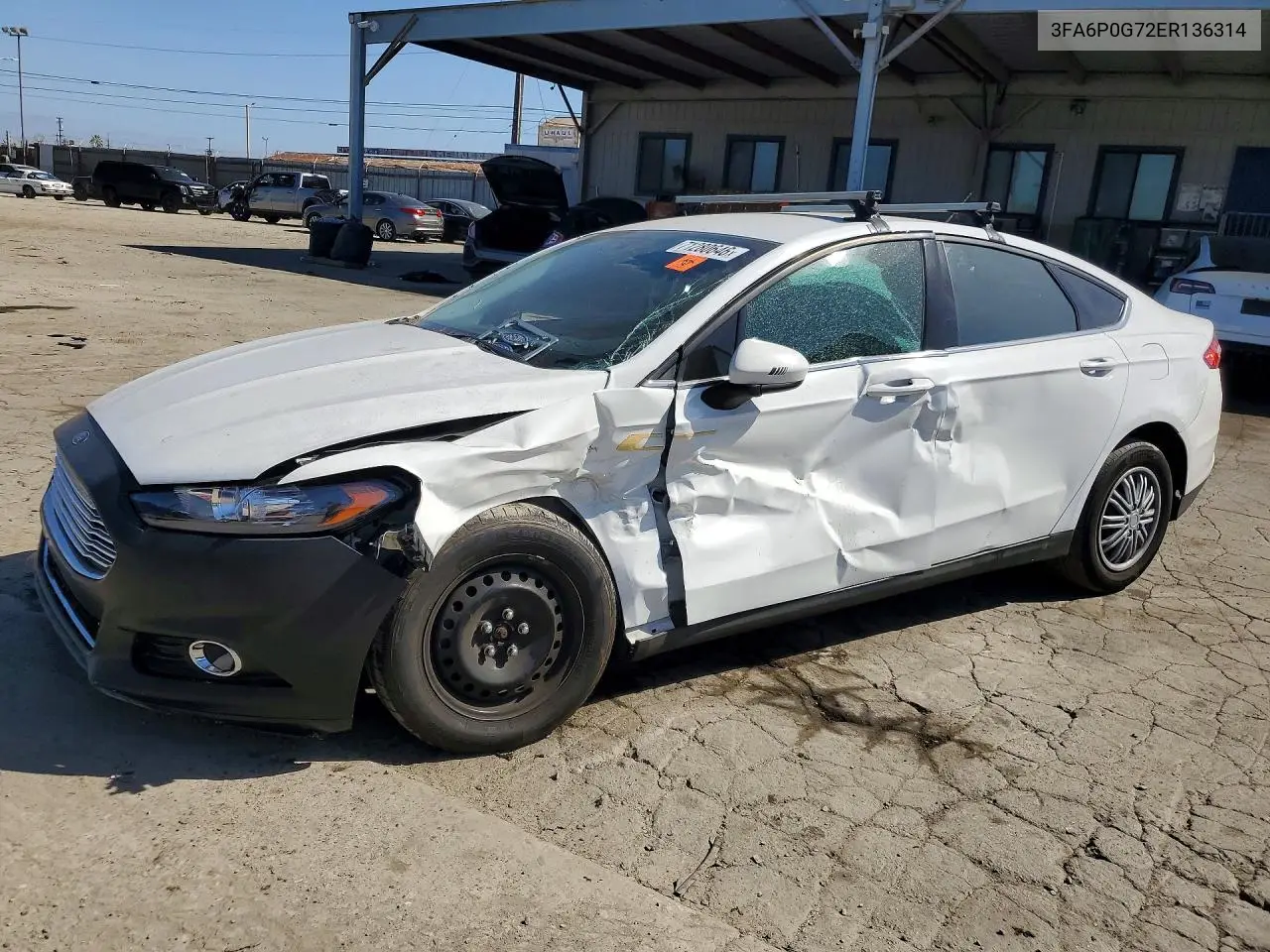 FORD FUSION 2014, VIN 3FA6P0G72ER136314