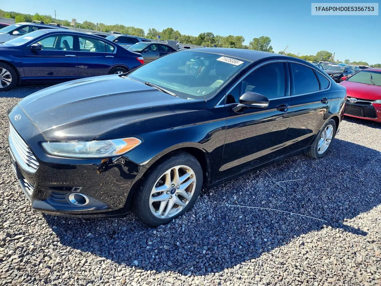 FORD FUSION 2014, VIN 1FA6P0HD0E5356753