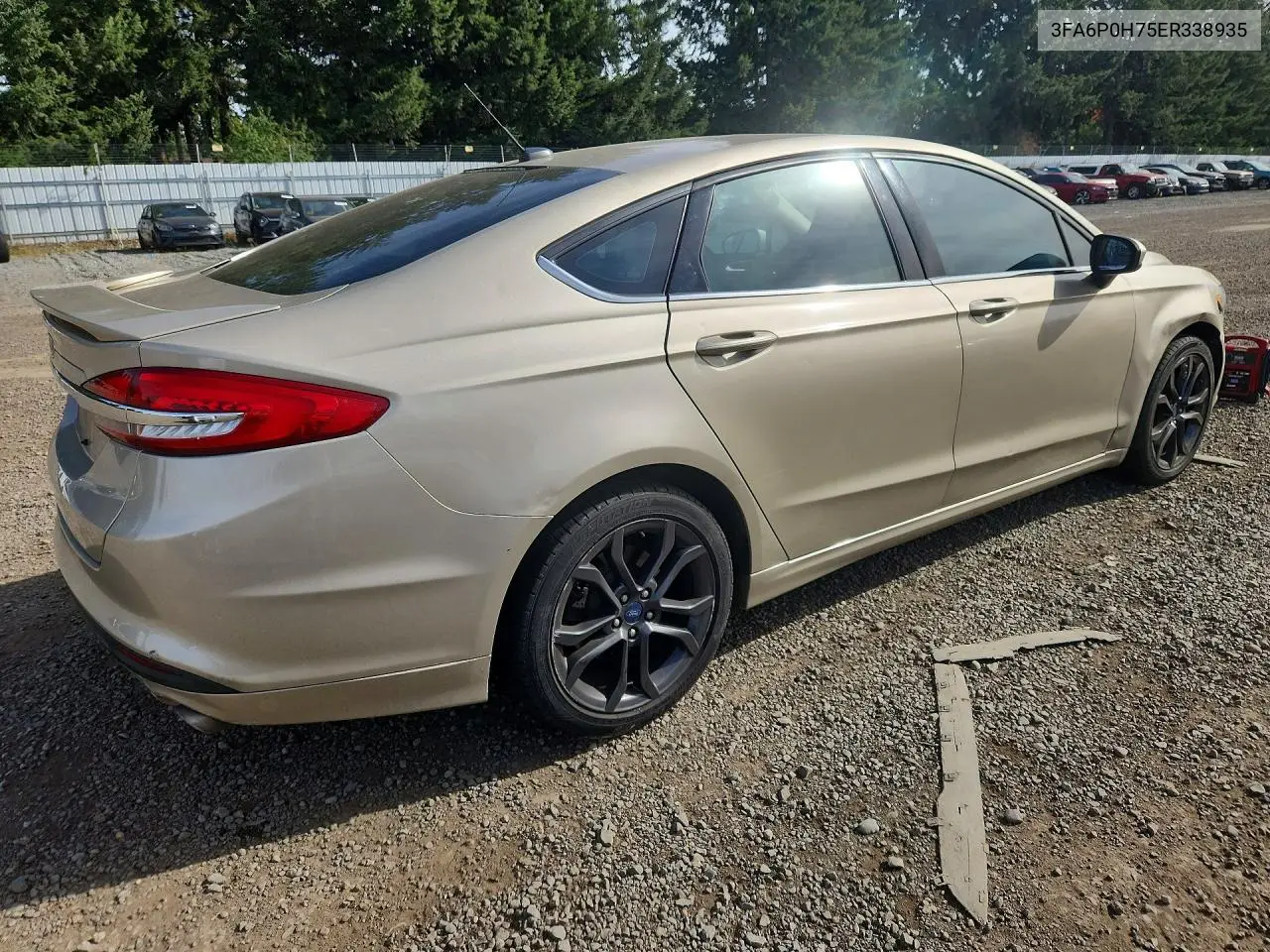 2014 FORD FUSION VIN 3FA6P0H75ER338935 — фото 3