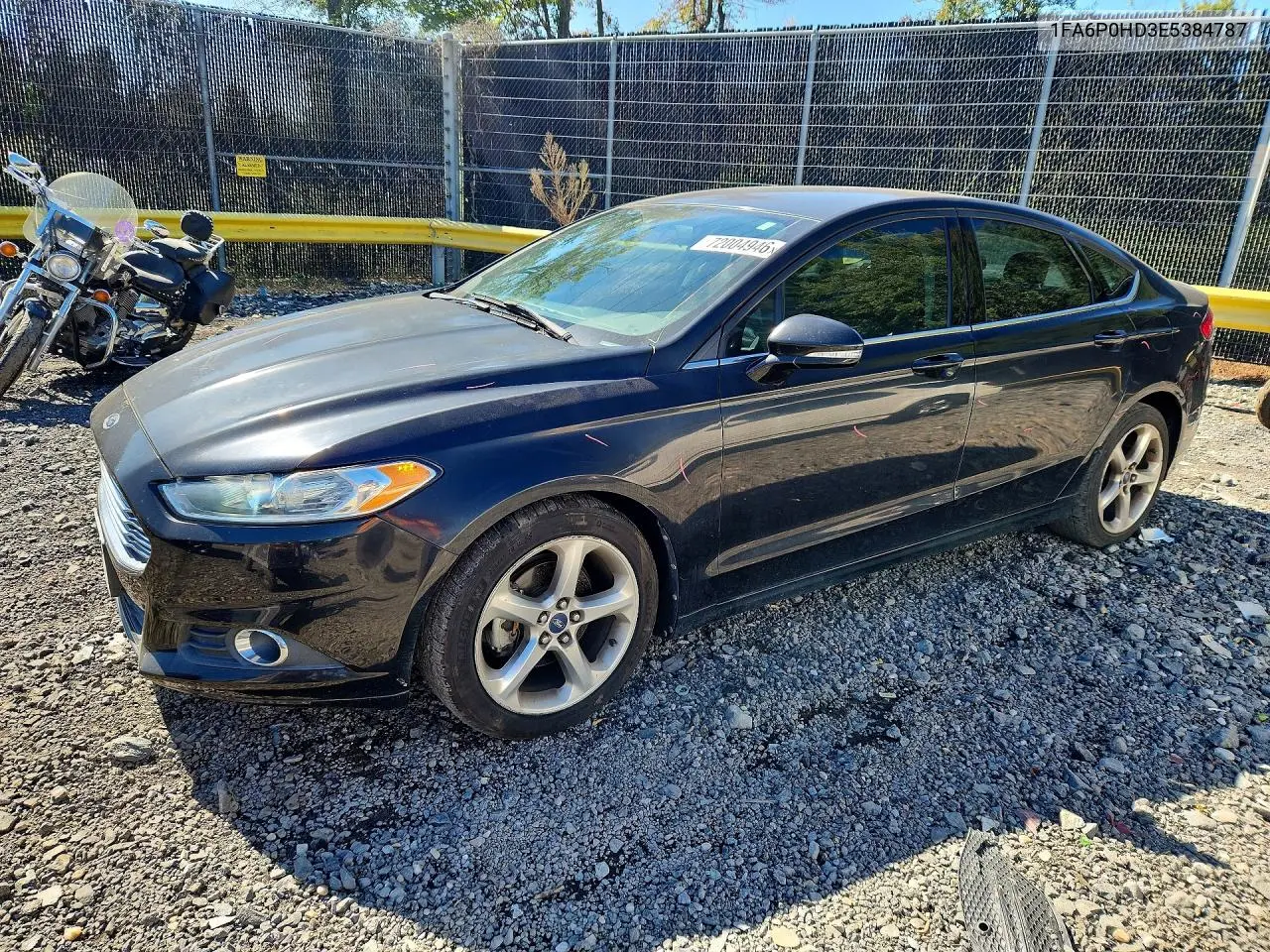 FORD FUSION 2014, VIN 1FA6P0HD3E5384787