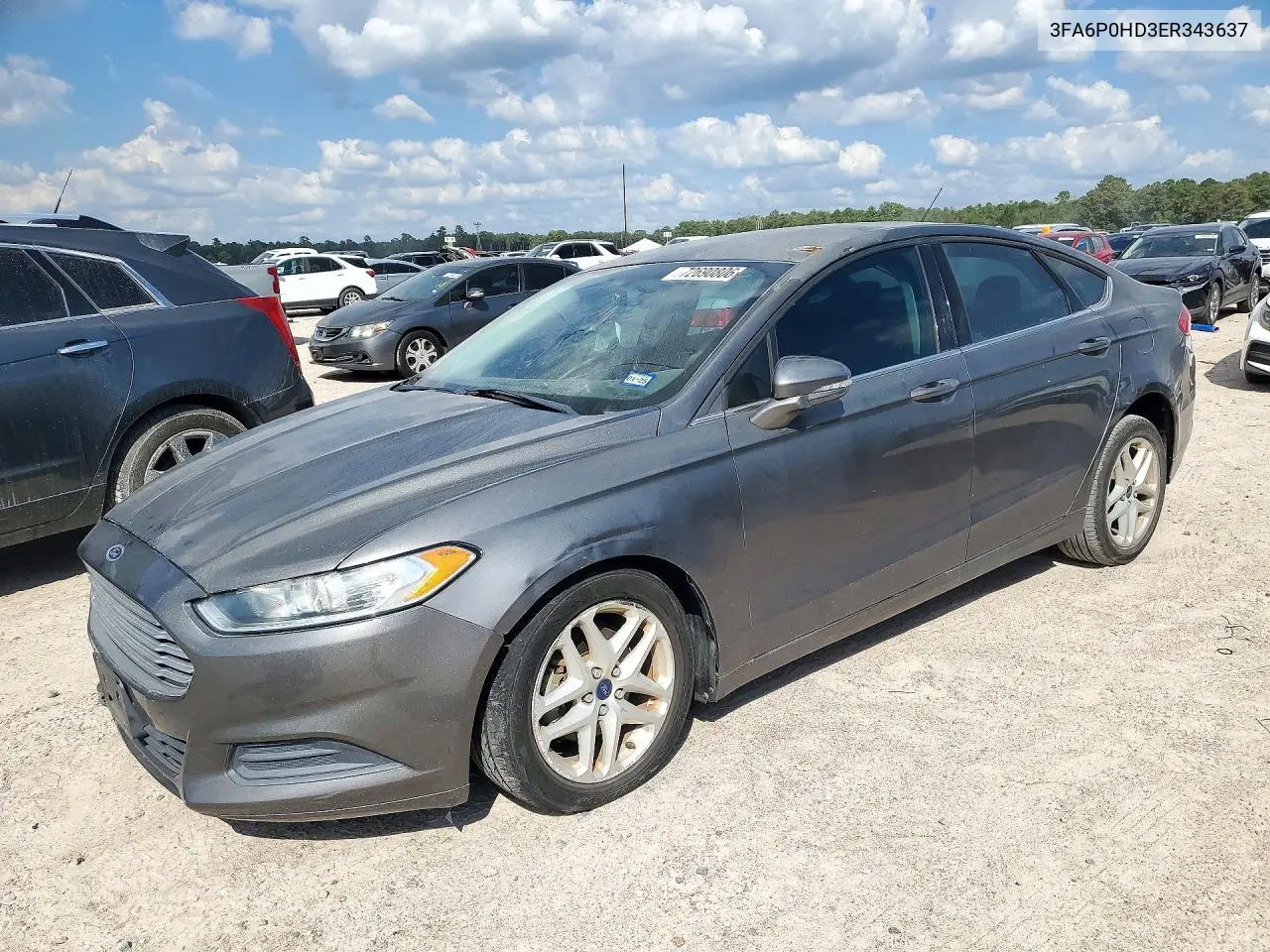 FORD FUSION 2014, VIN 3FA6P0HD3ER343637