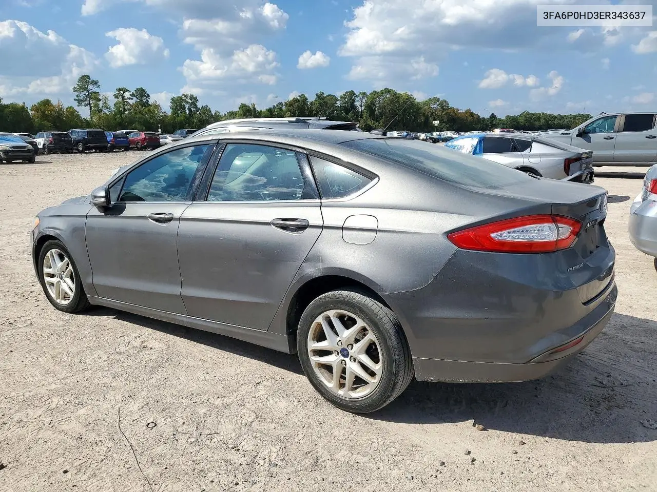 2014 FORD FUSION VIN 3FA6P0HD3ER343637 — фото 2