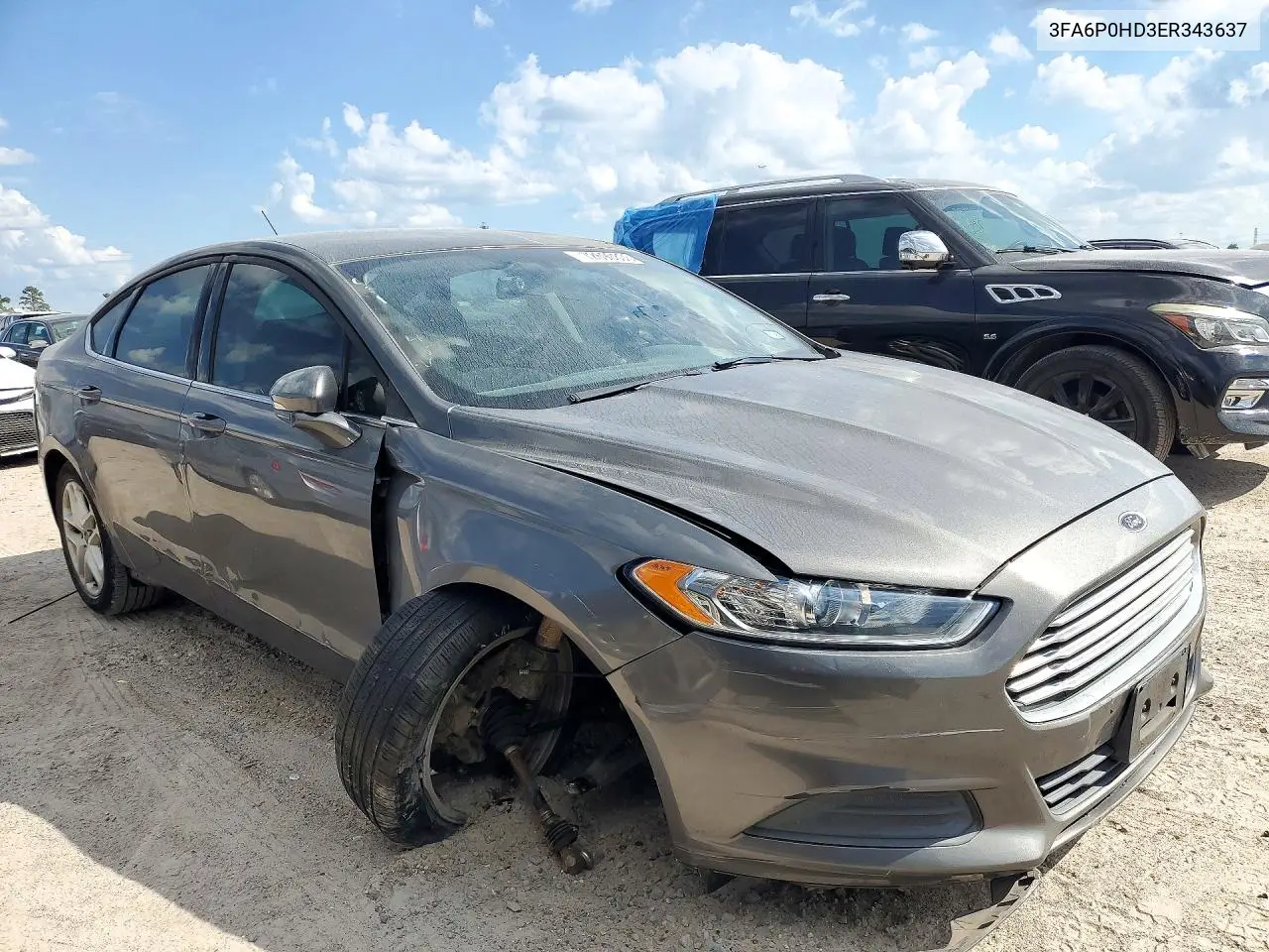 2014 FORD FUSION VIN 3FA6P0HD3ER343637 — фото 4