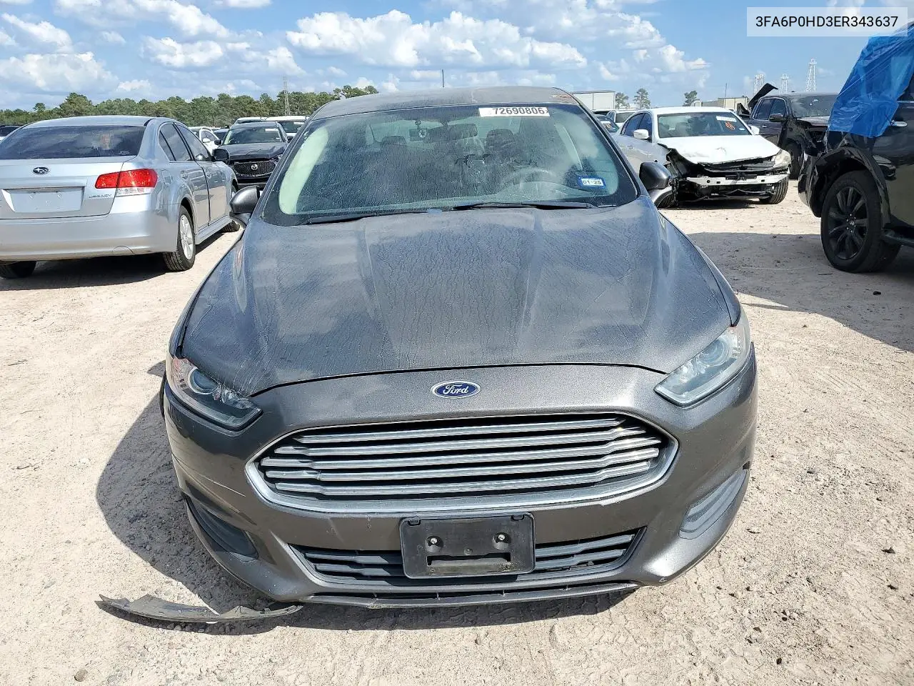 2014 FORD FUSION VIN 3FA6P0HD3ER343637 — фото 5