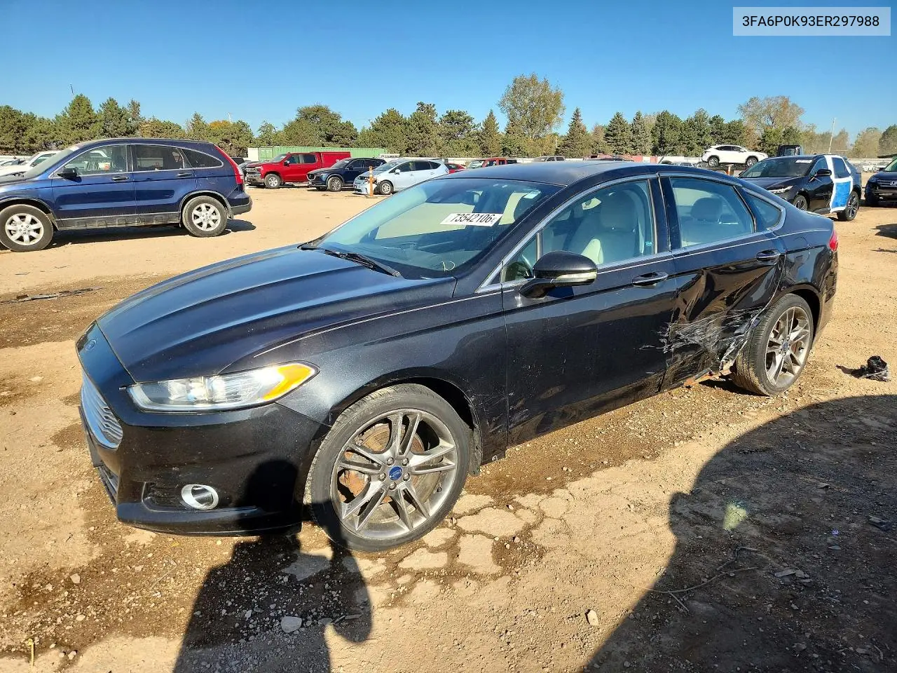 FORD FUSION 2014, VIN 3FA6P0K93ER297988