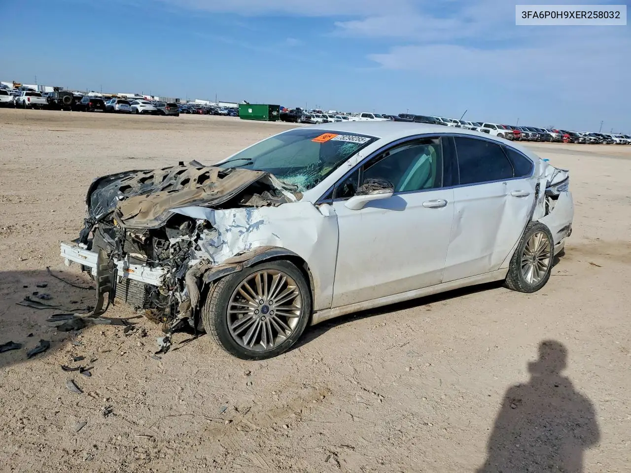 FORD FUSION 2014, VIN 3FA6P0H9XER258032
