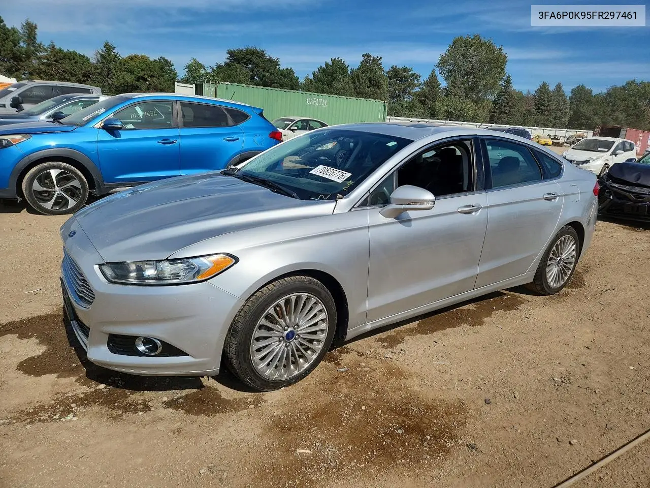 FORD FUSION 2015, VIN 3FA6P0K95FR297461