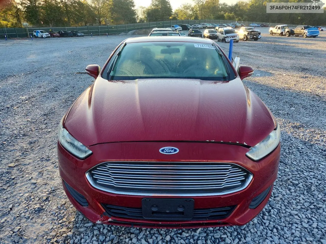2015 FORD FUSION VIN 3FA6P0H74FR212499 — фото 5