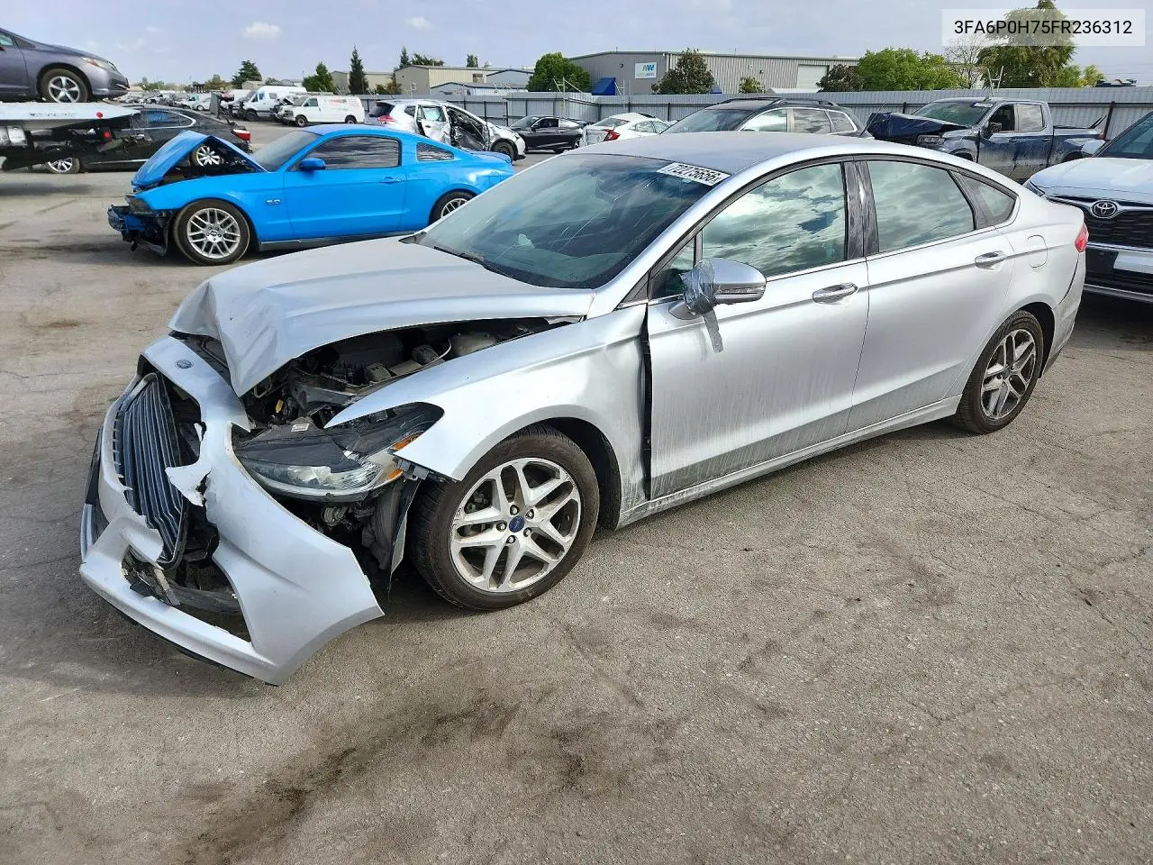 FORD FUSION 2015, VIN 3FA6P0H75FR236312