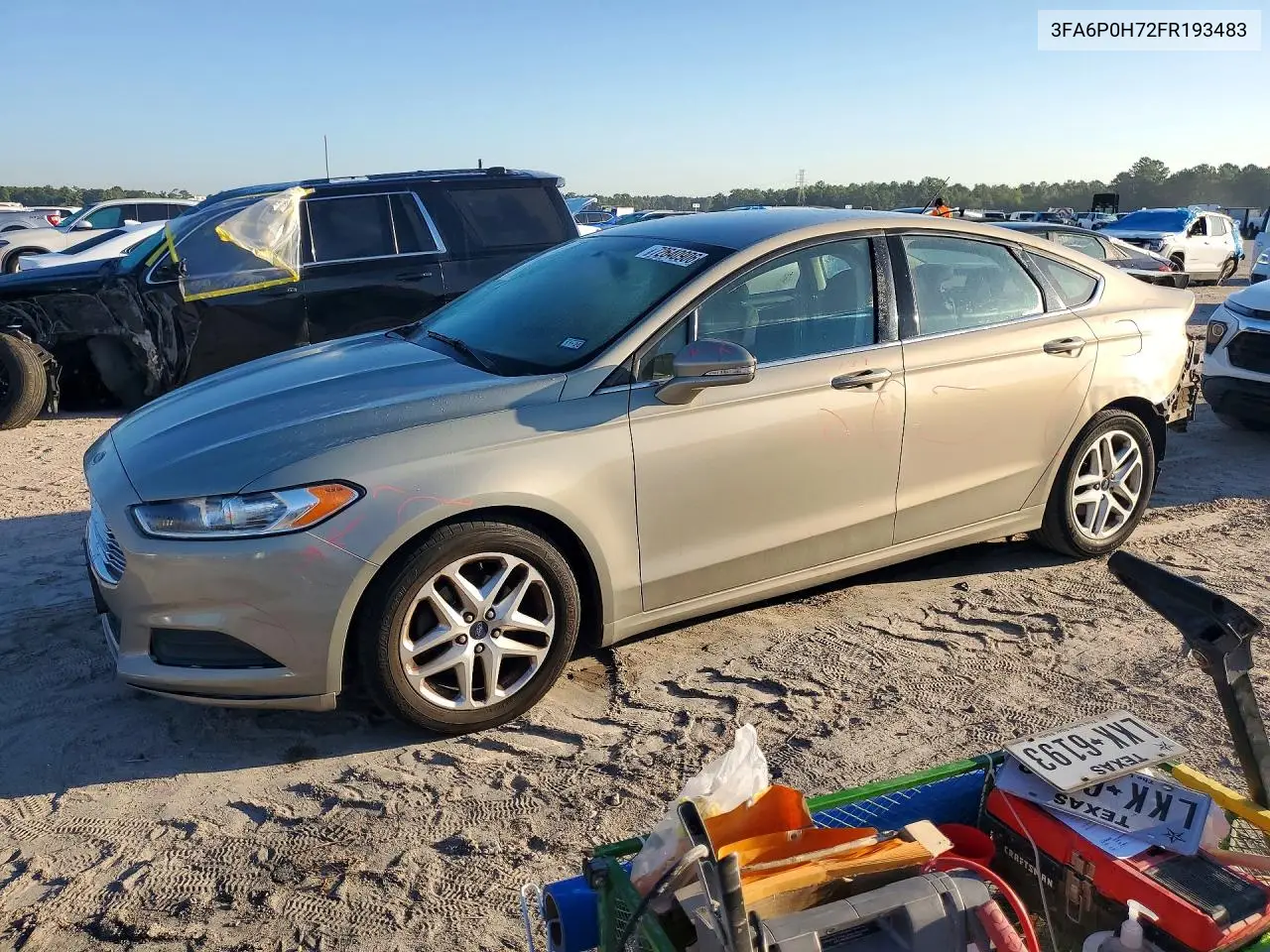 FORD FUSION 2015, VIN 3FA6P0H72FR193483
