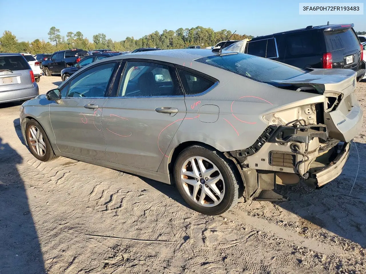 2015 FORD FUSION VIN 3FA6P0H72FR193483 — фото 2