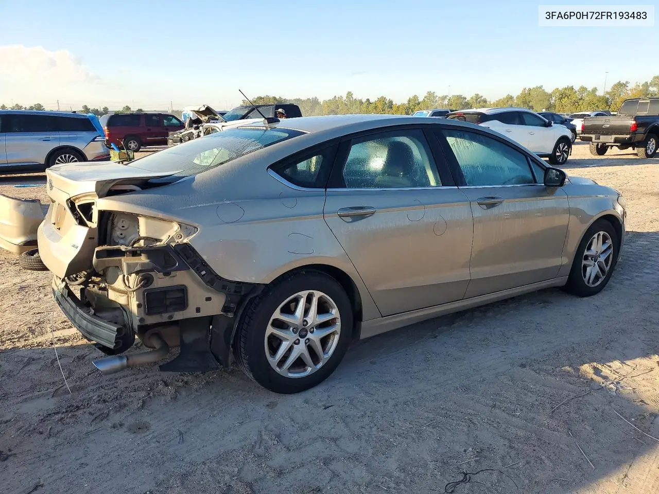 2015 FORD FUSION VIN 3FA6P0H72FR193483 — фото 3