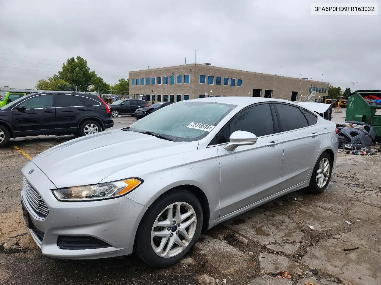 FORD FUSION 2015, VIN 3FA6P0HD9FR163032